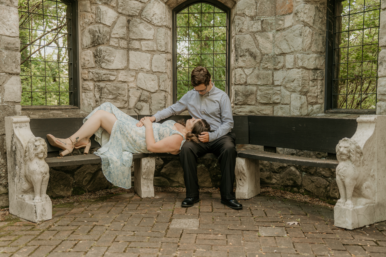 Sydney & Mason’s Enchanting Engagement Session at Stan Hywet Gardens