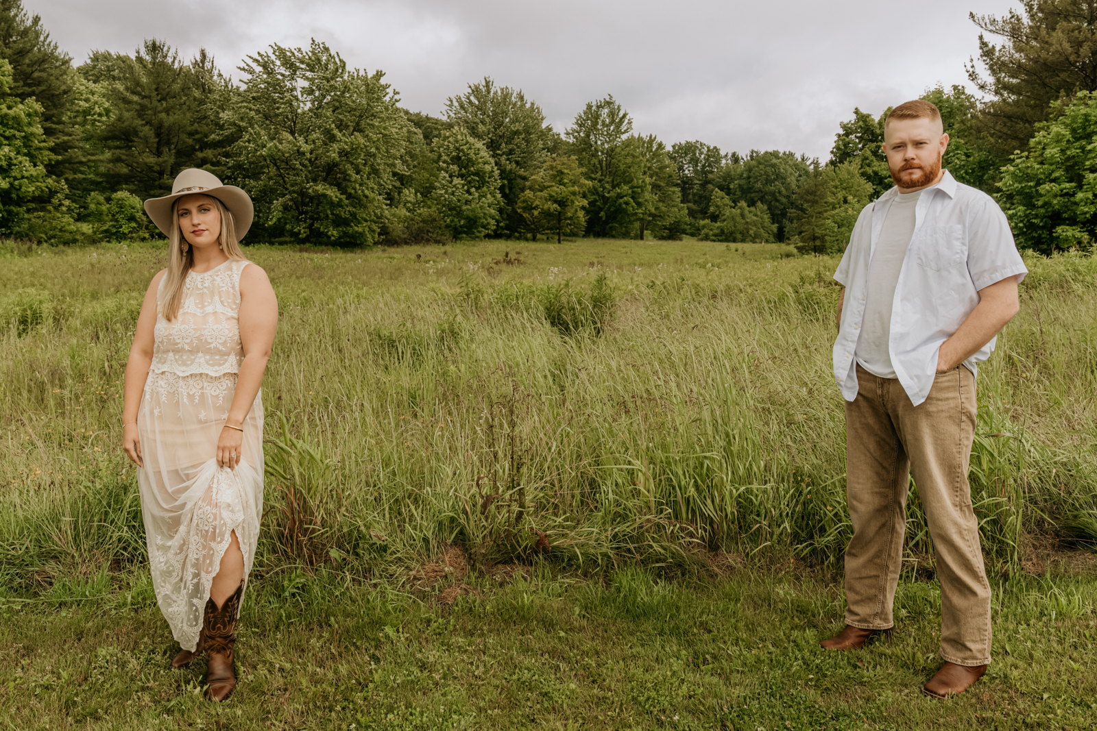 Racheal & Tom’s Western-Style Golden Hour Engagement Sneak Peek at Orchid Hills Park